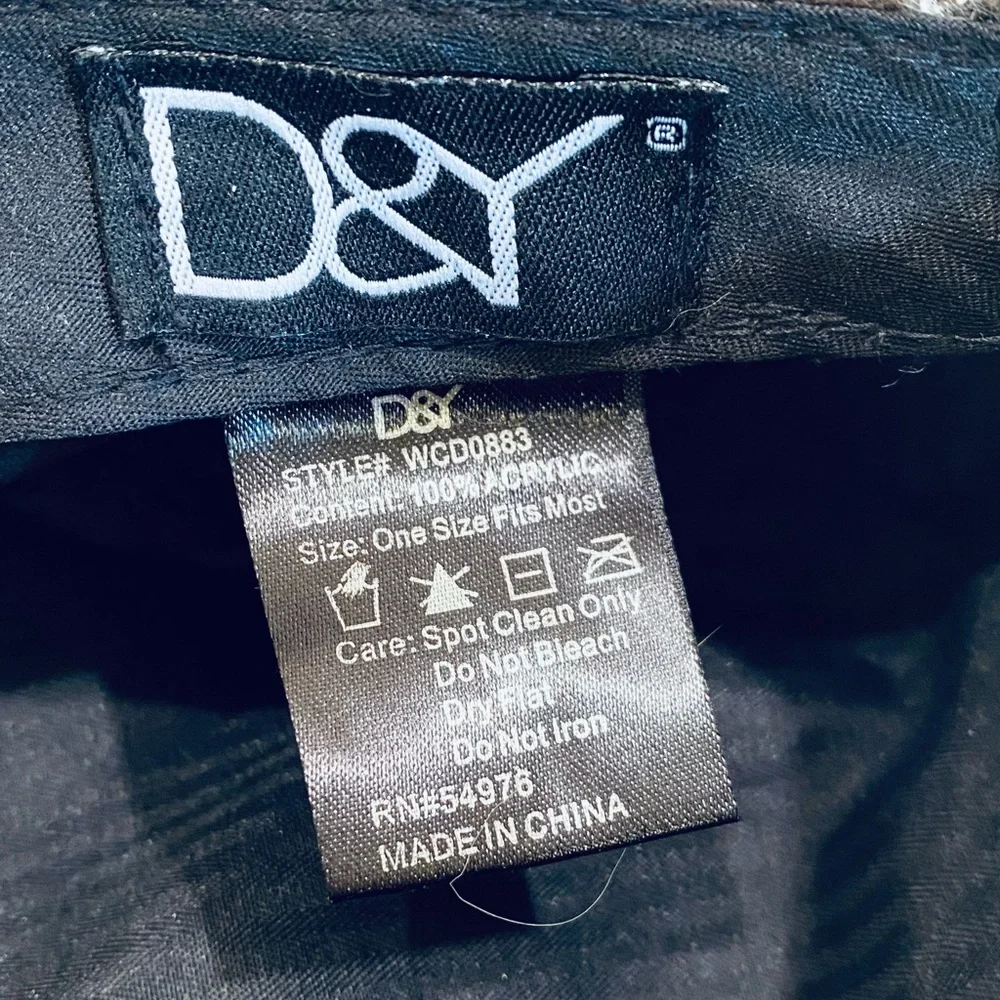 🌟HP🌟NWOT Brown Plaid Newsboy Cap by D&Y OSFM - Picture 9 of 10